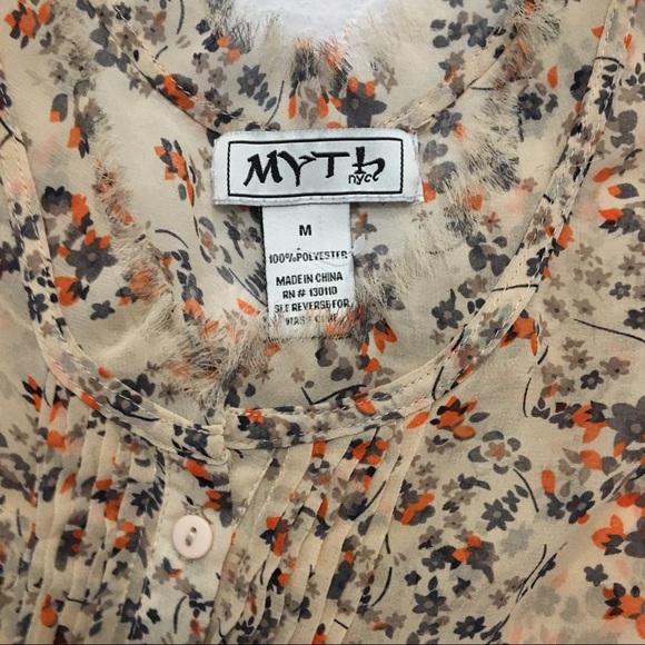Myth NYC top M sheer multicolor - Picture 5 of 5